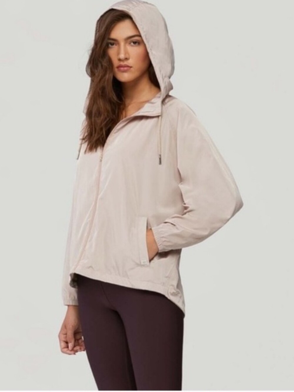 SOIA & KYO Oaklynn Jacket Windbreaker Women’s Size S/M Pink Hooded